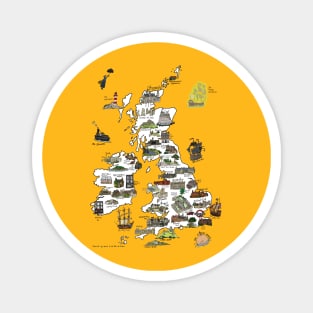 A Literary Map of the UK and Ireland Magnet